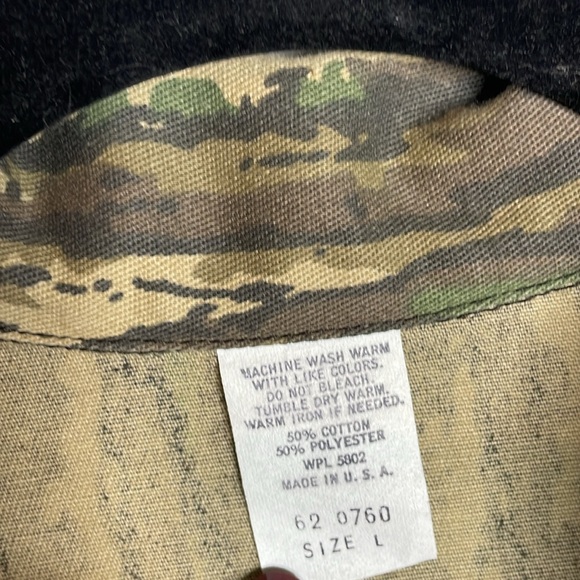 Vintage Liberty Real Tree Camo Chore Style Jacket Size Large Made in USA - Picture 4 of 6